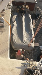 Making dinghy cover