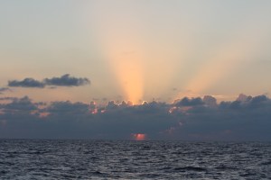 Peaceful crossing of Gulf Stream between Key West and Cuba