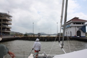 Water up.  (Web cam mounted atop visitor center building on left.)