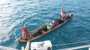 3 generations in a dugout.