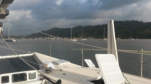 View across the harbor toward the town.