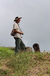 Bill heads the landing party to explore the fort.