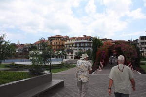 With the new city behind us, we walk into the old Panama City.