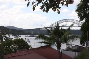 The Bridge of the Americas; effectively the Pacific end of the Canal.
