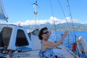 Hallie says goodbye to Tahiti.