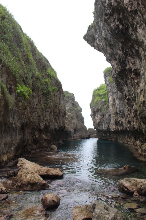Matapa Chasm - the water is 30 feet deep, so you can jump off the cliff...