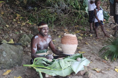 Pottery demo with a smile!