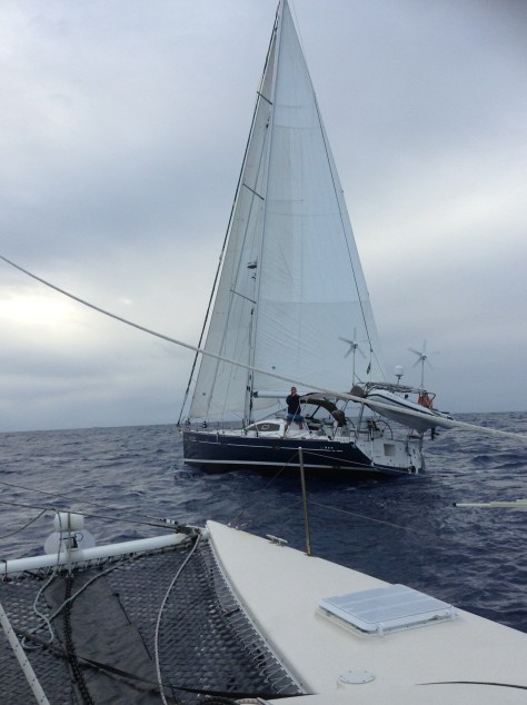 Approaching Blue Wind, to make our medicine transfer