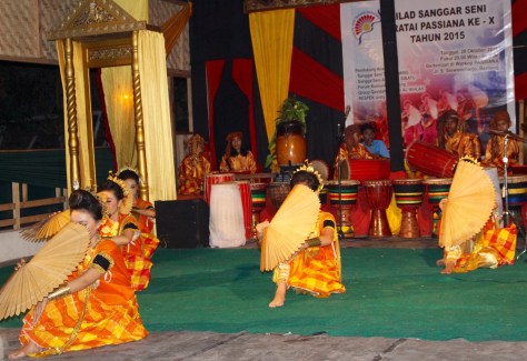 After dinner and after speeches, the performance begins.