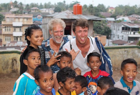 Dad and Son are having a good time!