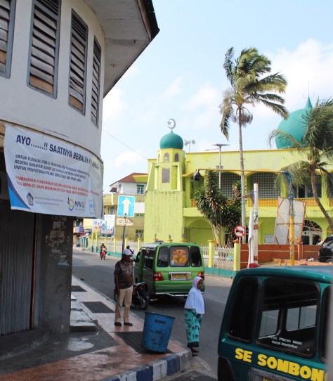 The city is punctuated by mosques. From the boat we hear the blaring prayers/chants from three of them -- all at once in a weird cacophony.