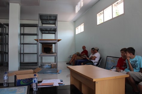 They have taken our passports, so it feels like we are in jail for a couple hours.