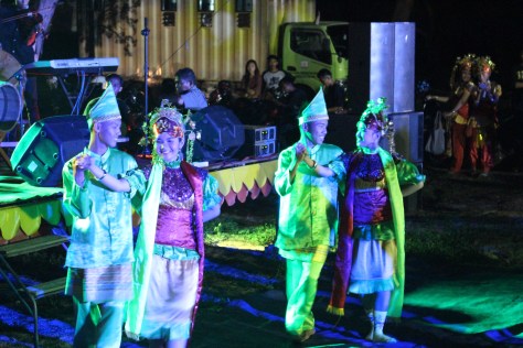 We were treated to dinner, followed by music and dancing