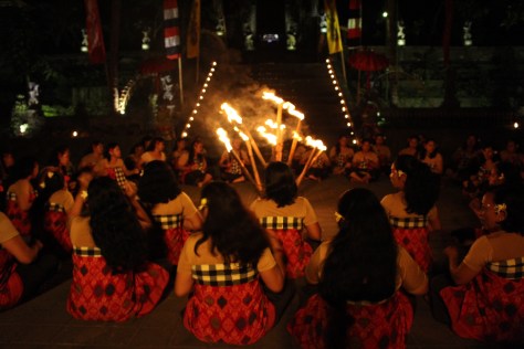 Back to Ubud for the start of the Kecak Fire Dance