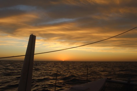 Nice sailing into a nice night.