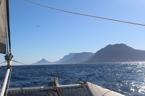 Table Mountain coming into view.