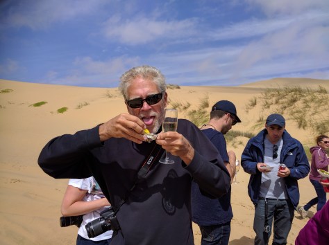 Chilled oysters on the half shell...in the desert...very, very nice!