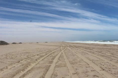 Driving (did I mention Fast?) along the shore.