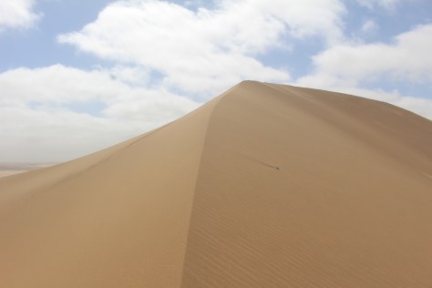 ...but our guide suggested we take the ridge up the side (while he snoozes in the car).