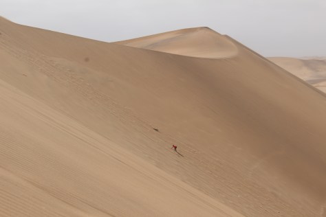 A young lady taking the direct route.