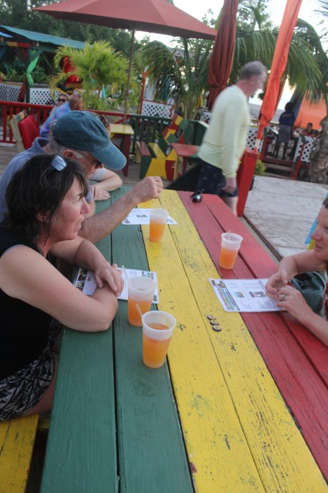 "Killer B" drinks at the Sunshine Bar and Grill. Good food, and very potent drinks!